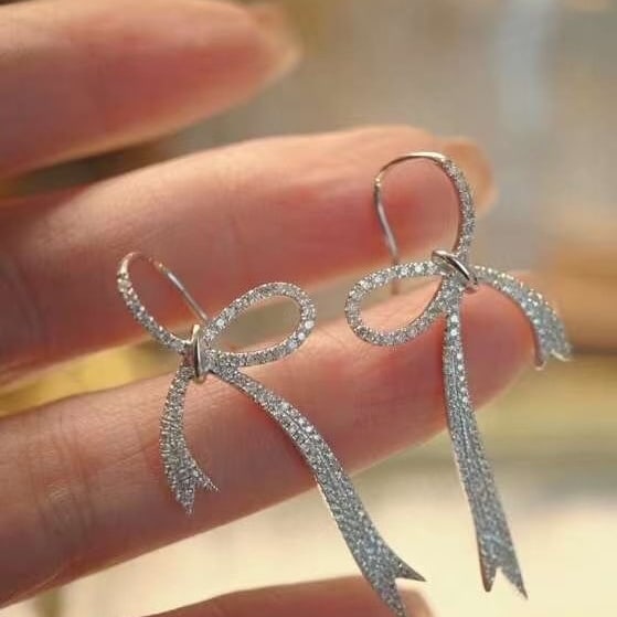 14k Gold 0.88 Ct Natural H Diamond Earrings (1 of 7)