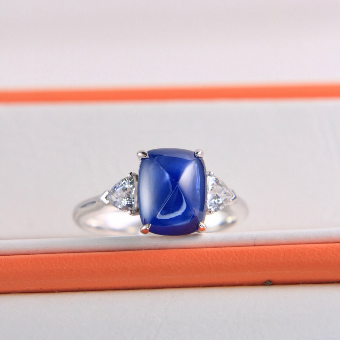 14k Gold 4.48 Ctw Natural Sapphire & Sapphire Ring - 4