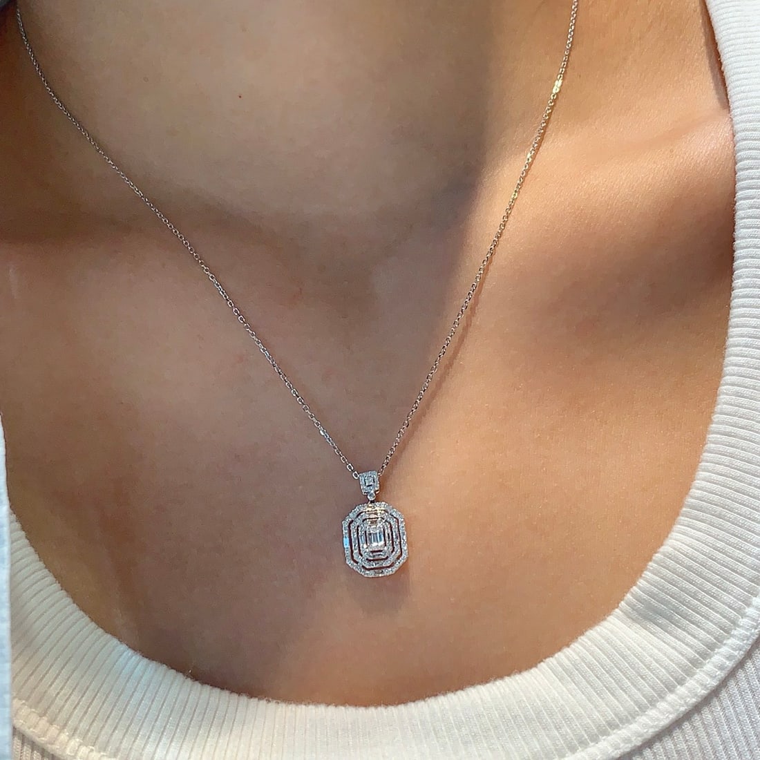 14k Gold 0.66 Ctw Natural H Diamond Jewelry Set - 5