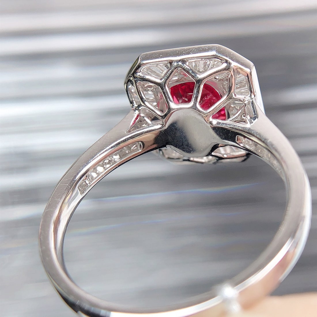 14k Gold 2.11 Ctw Natural Spinel & Diamond Ring - 7