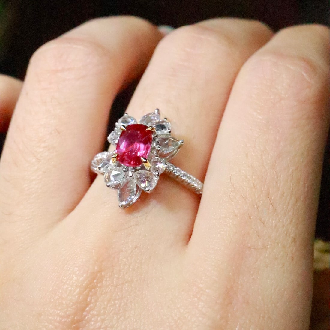 14k Gold 1.80 Ctw Natural Ruby & Diamond Ring - 5