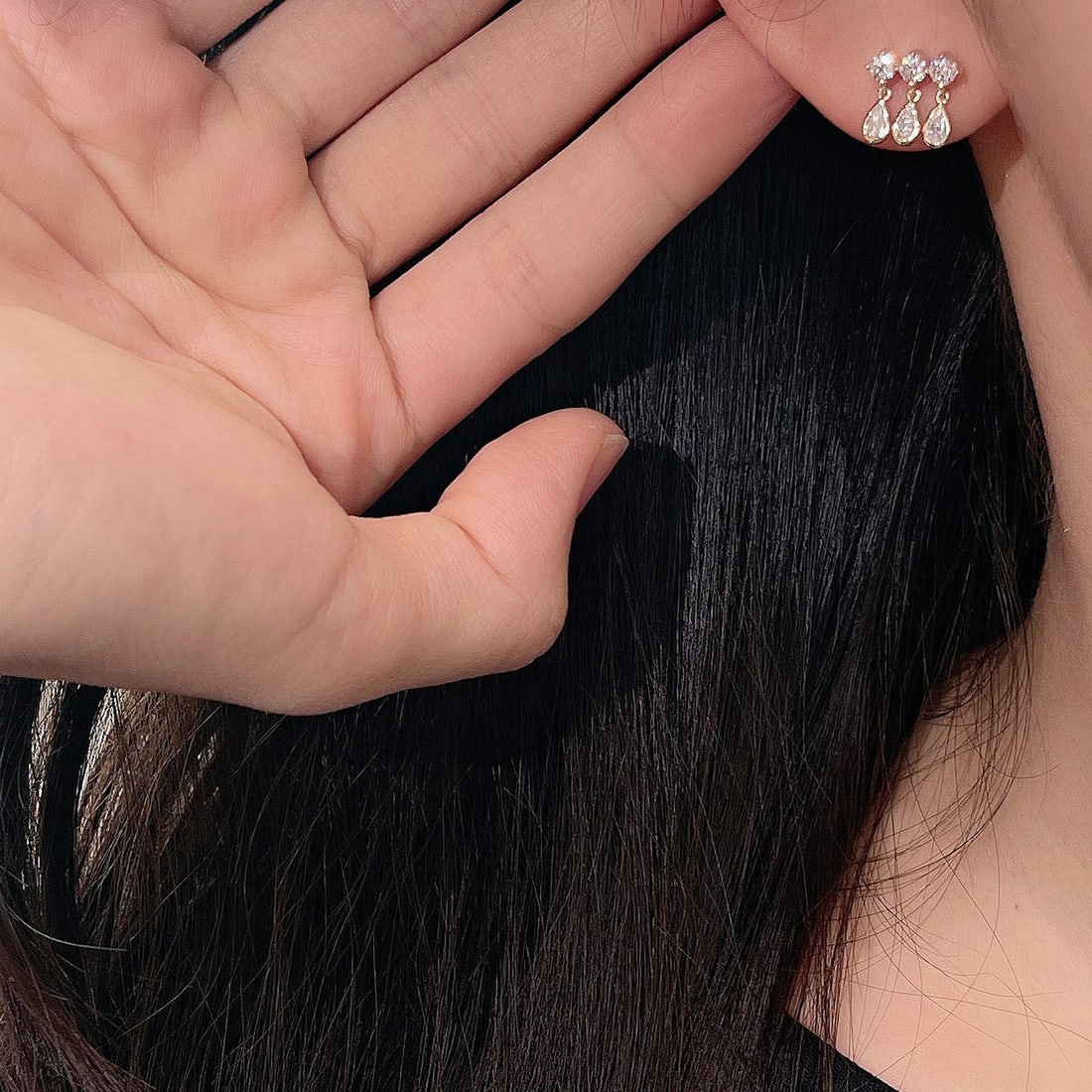 14k Gold 1.2 Ct Lab Grown Diamond Earrings - 5