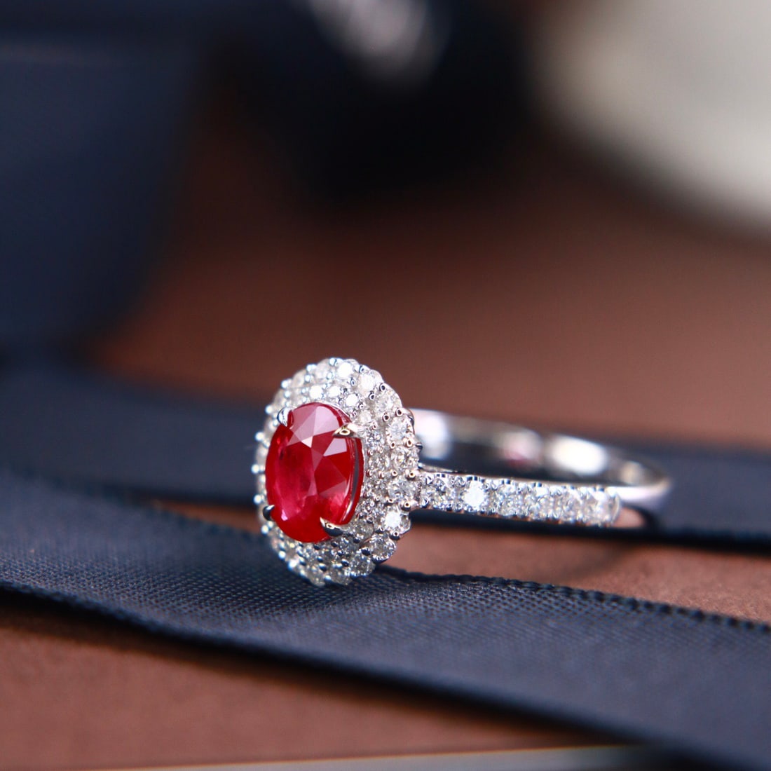 14k Gold 1.48 Ctw Natural Ruby & Diamond Ring - 4