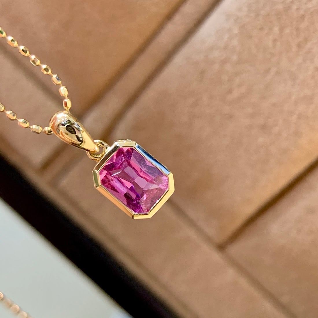 14k Gold 0.70 Ct Natural Sapphire Pendant( Without Chain ) - 6