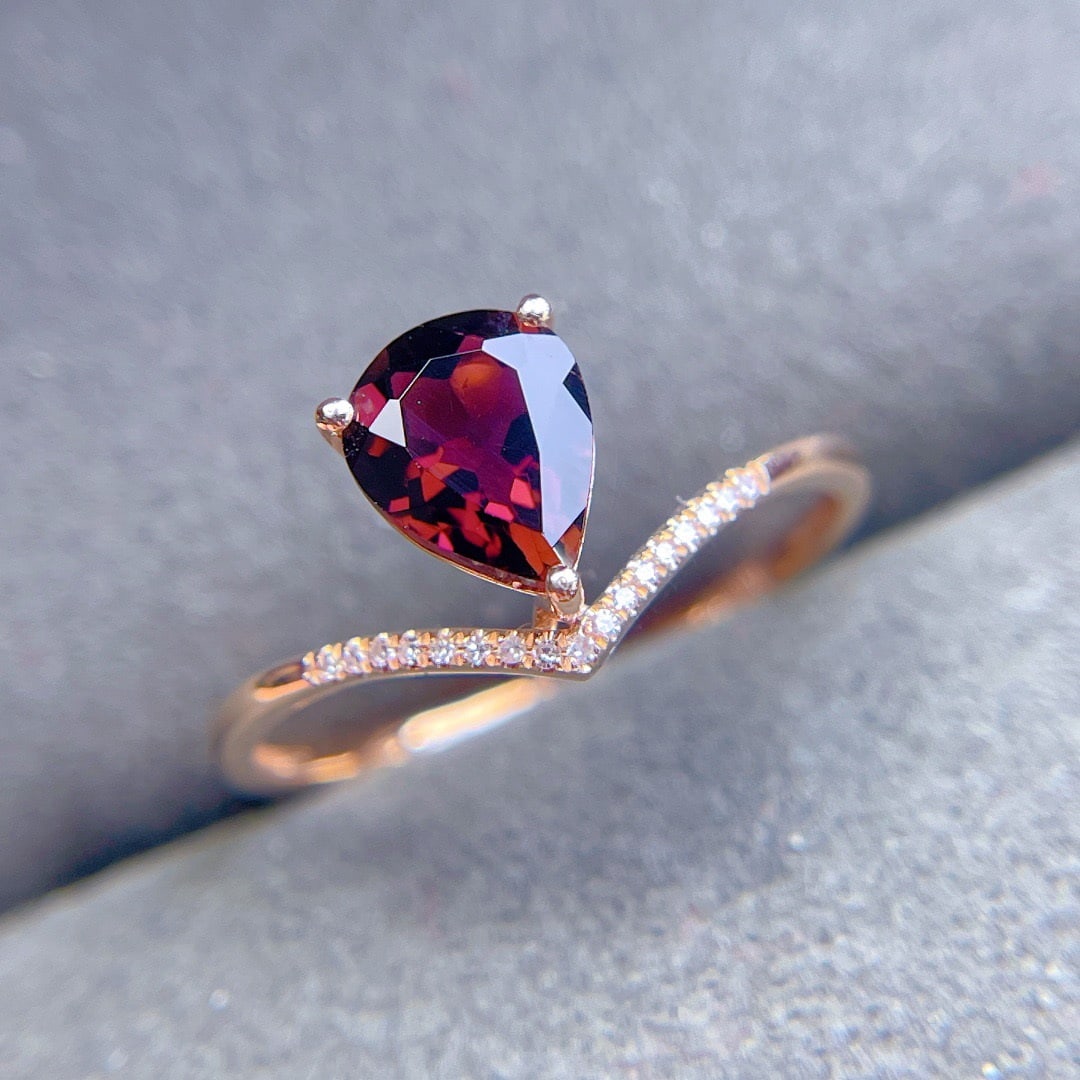 14k Gold 1.35 Ct Natural Tourmaline & Diamond Ring - 2