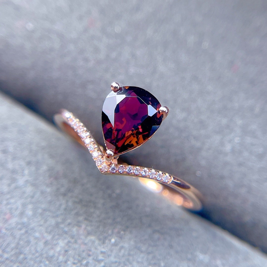 14k Gold 1.35 Ct Natural Tourmaline & Diamond Ring - 3