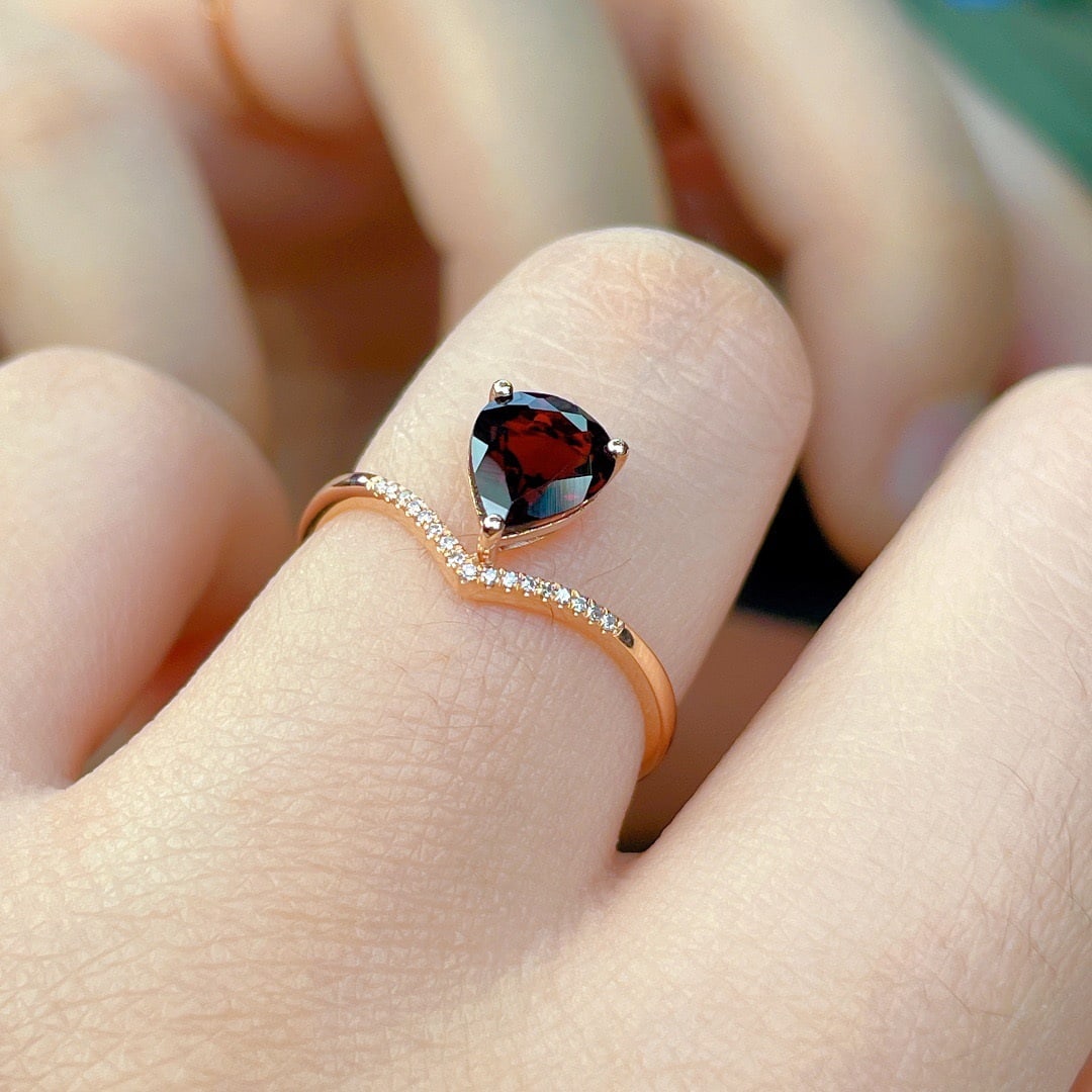 14k Gold 1.35 Ct Natural Tourmaline & Diamond Ring - 4