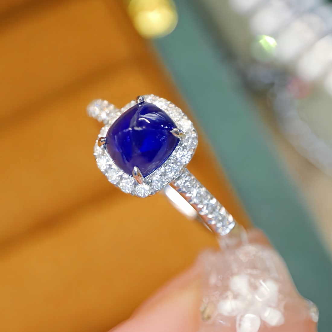 14k Gold 2.02 Ctw Natural Sapphire & Diamond Ring - 2