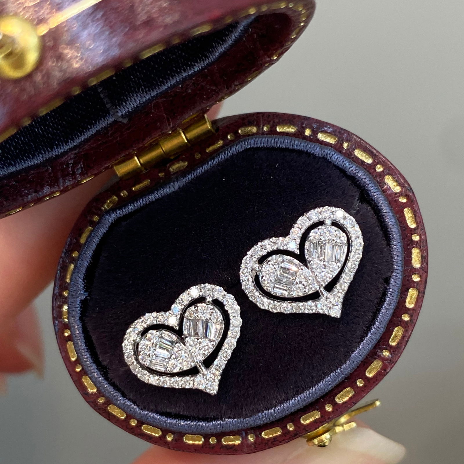 14k Gold 0.5 Ct Natural H Diamond Earrings - 7