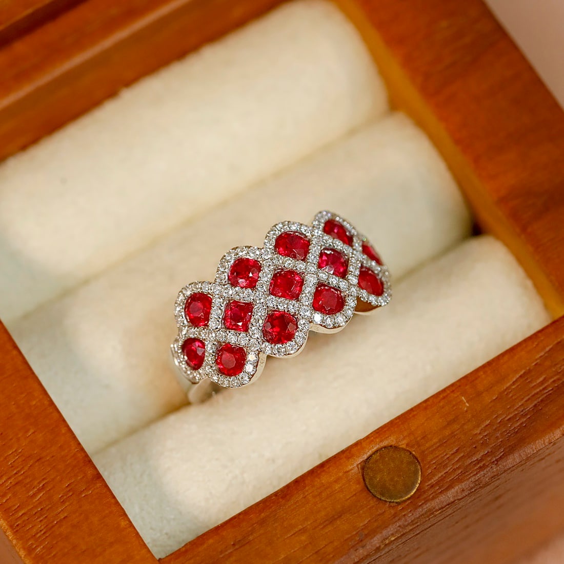 14k Gold 1.61 Ctw Natural Ruby & Diamond Ring - 4