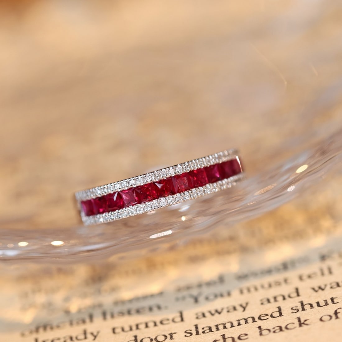 14k Gold 1.18 Ctw Vivid Red Natural Ruby & Diamond Ring - 5