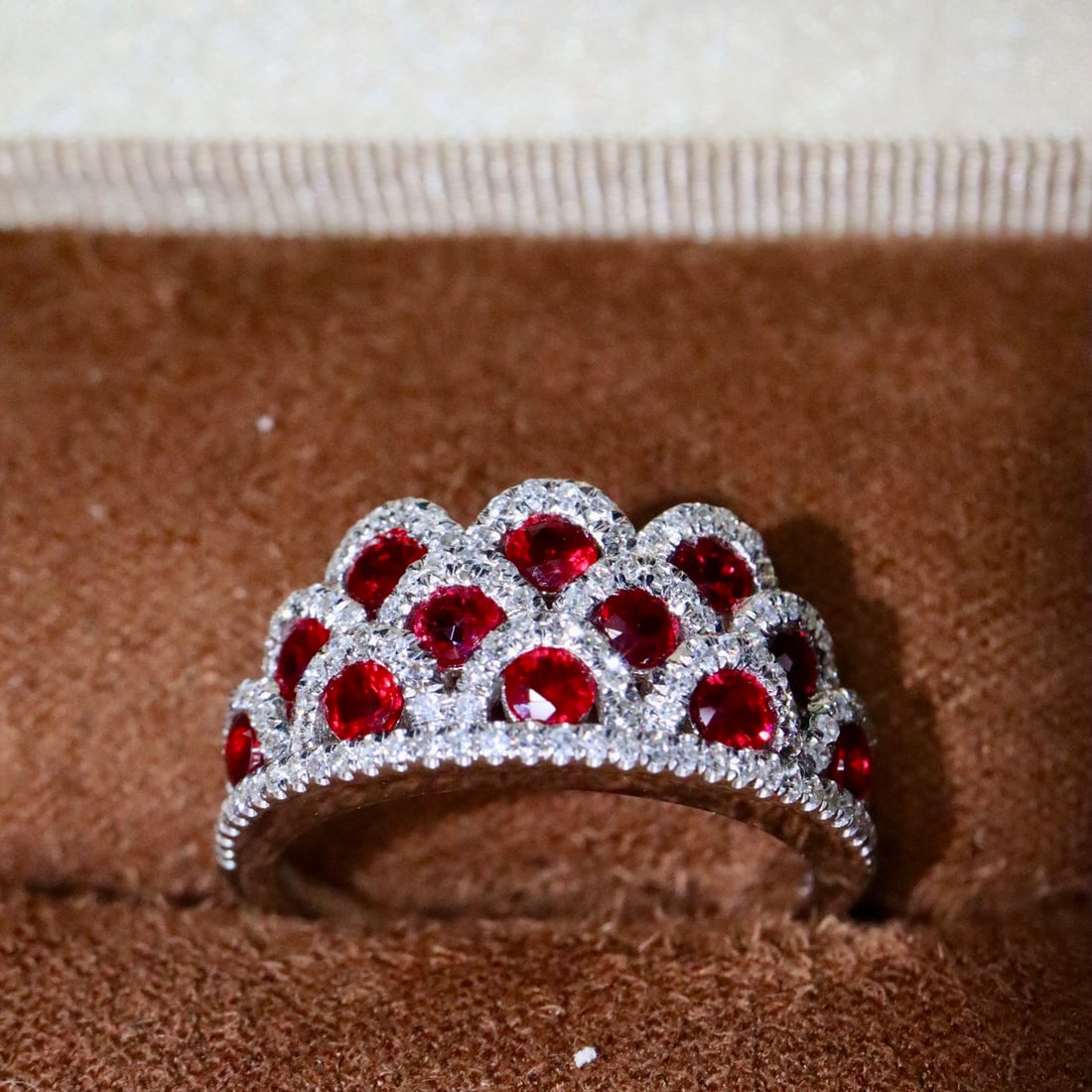 14k Gold 1.66 Ctw Natural Ruby & Diamond Ring - 6