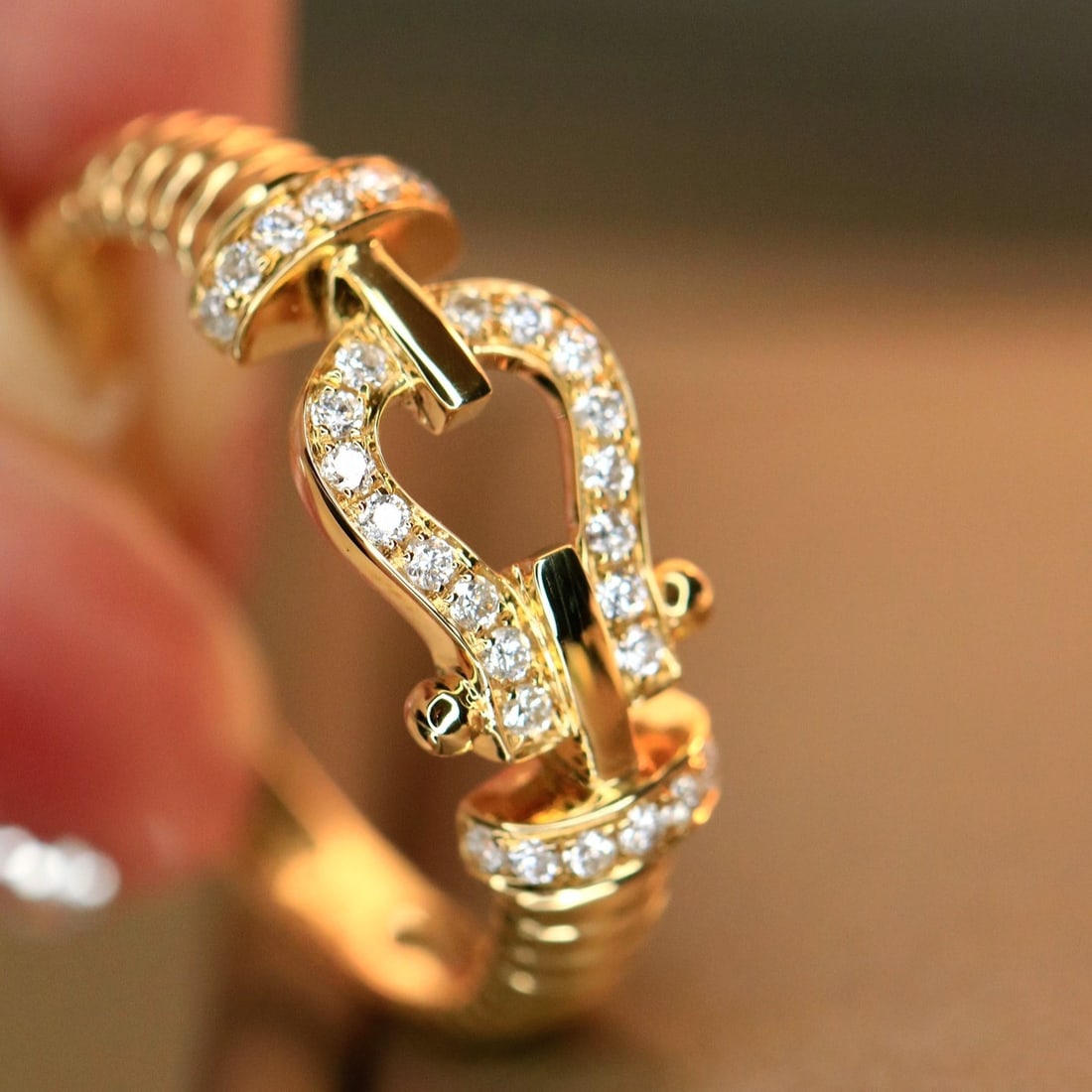 14k Gold 0.18 Ct Natural H Diamond Ring - 7