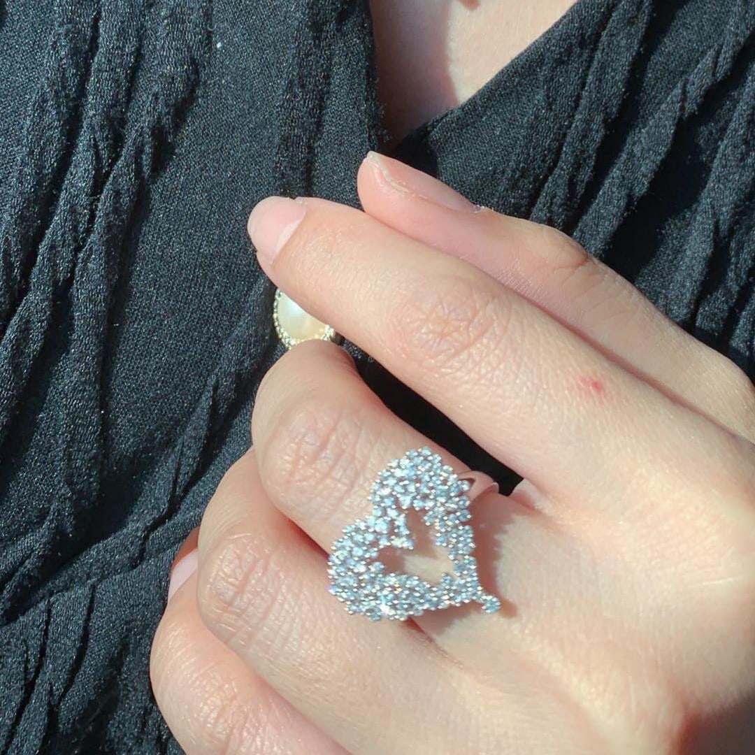 14k Gold 0.76 Ct Natural H Diamond Ring - 4