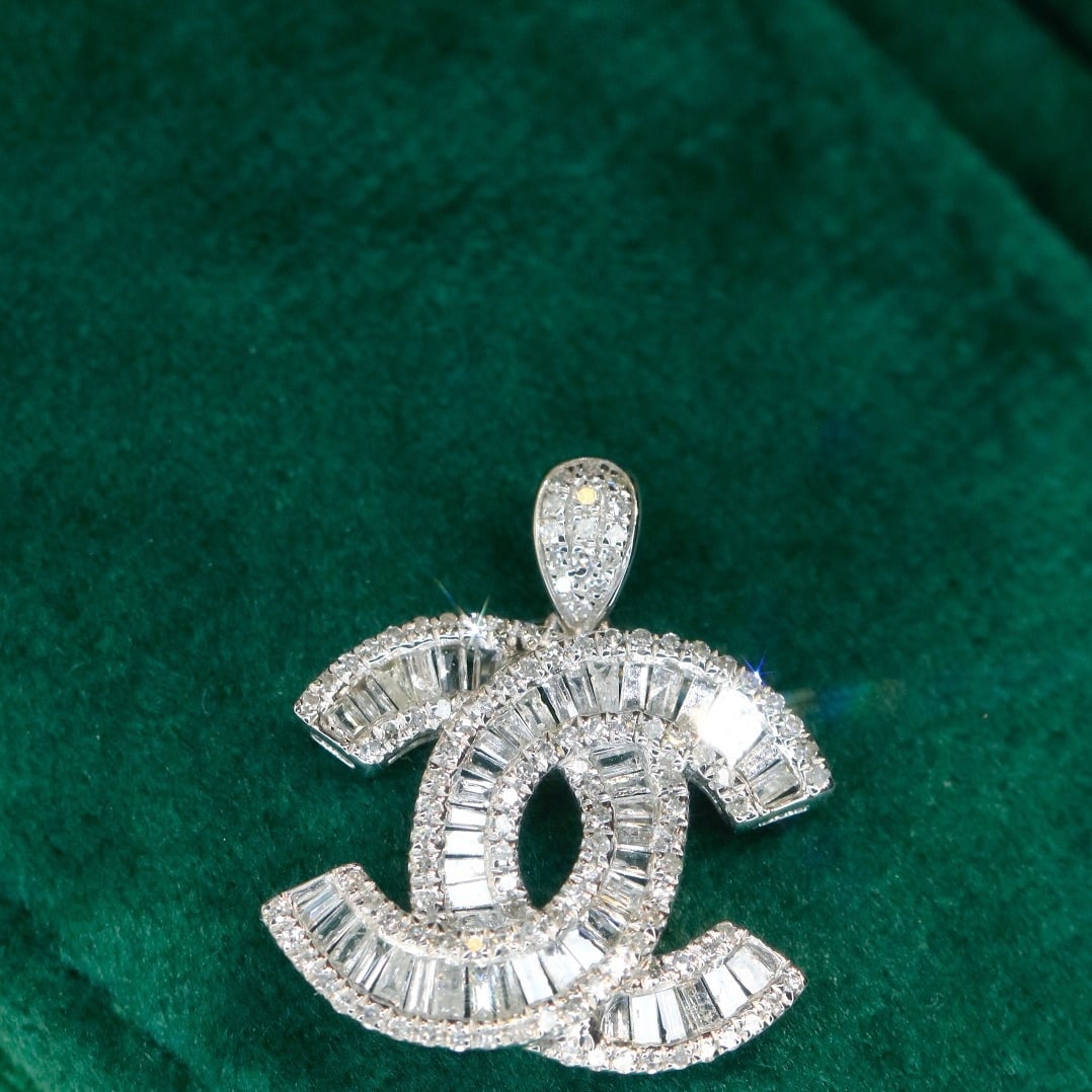 14k Gold 0.6 Ct Natural H Diamond Pendant( Without Chain ) - 2