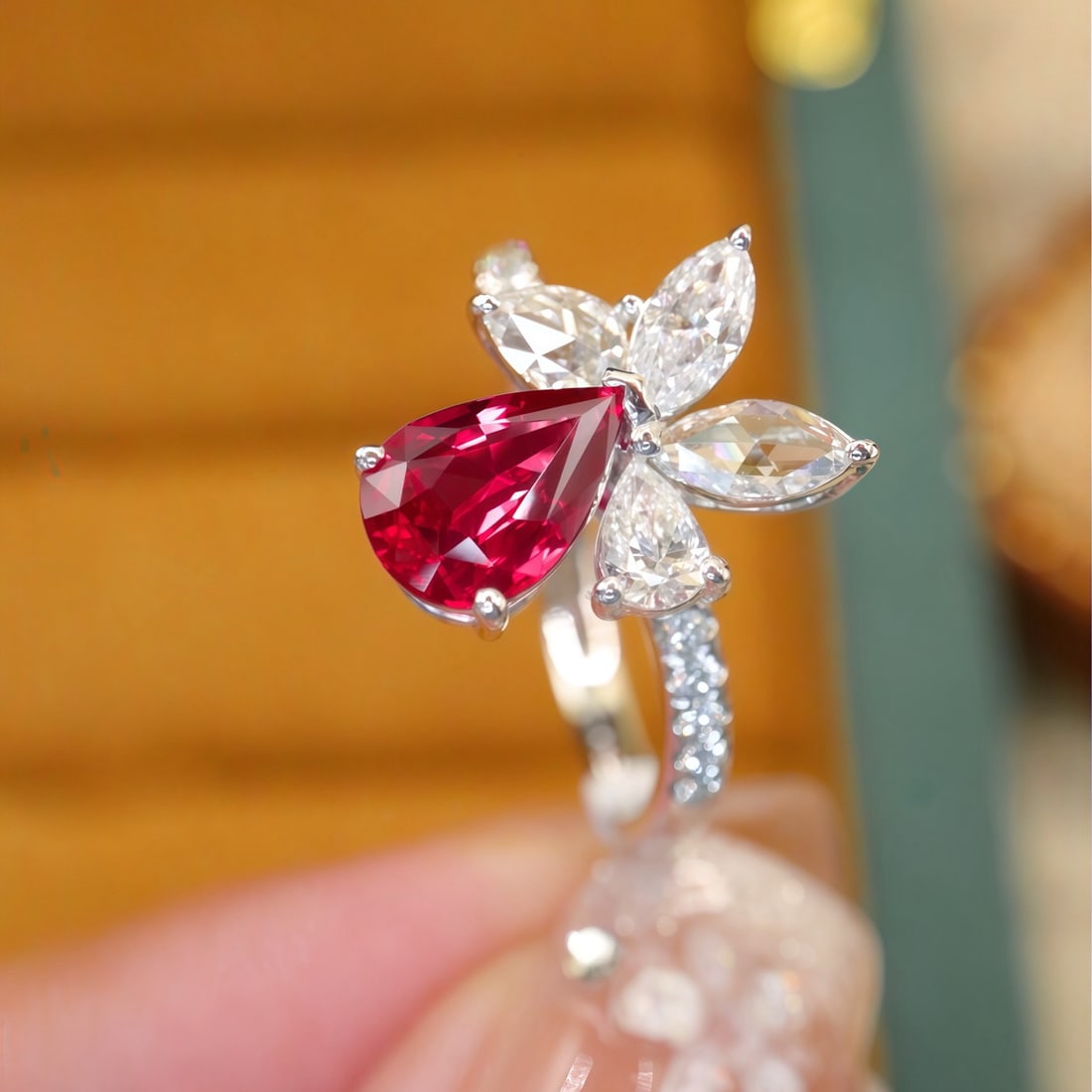 14k Gold 1.63 Ctw Natural Ruby & Diamond Ring - 2