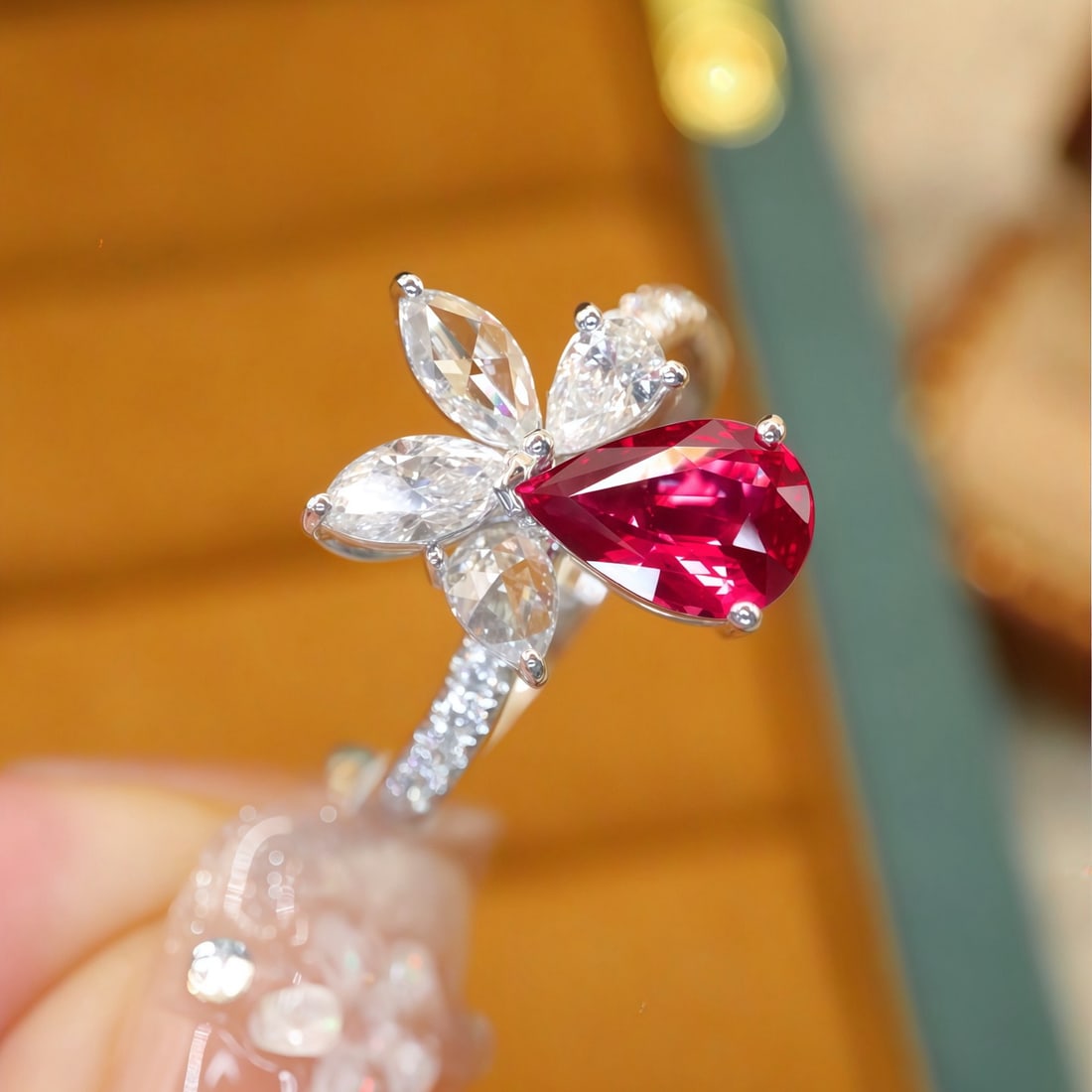 14k Gold 1.63 Ctw Natural Ruby & Diamond Ring - 3