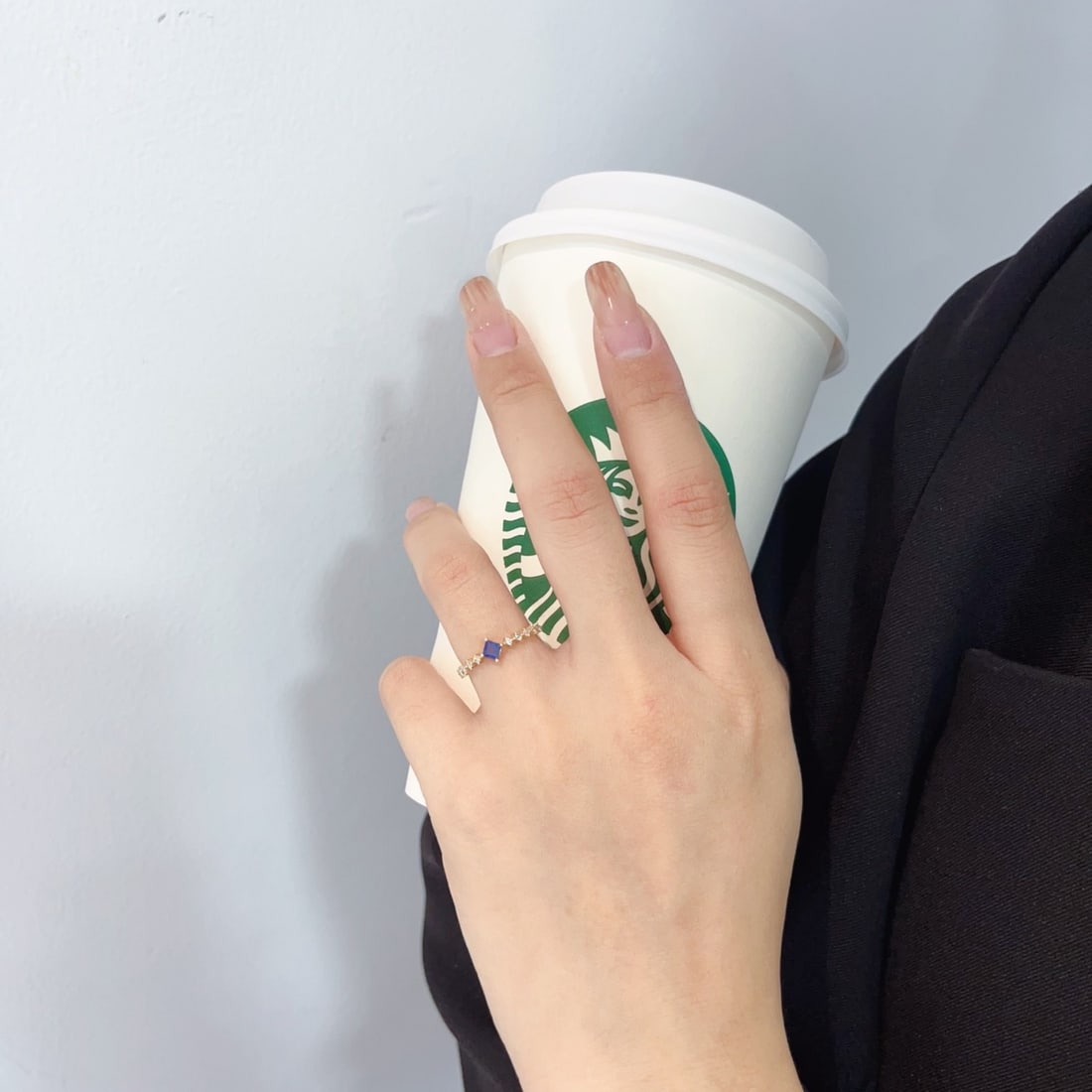 Express Shipping 18k Gold 0.45 Ctw Natural Sapphire & Diamond Ring - 4