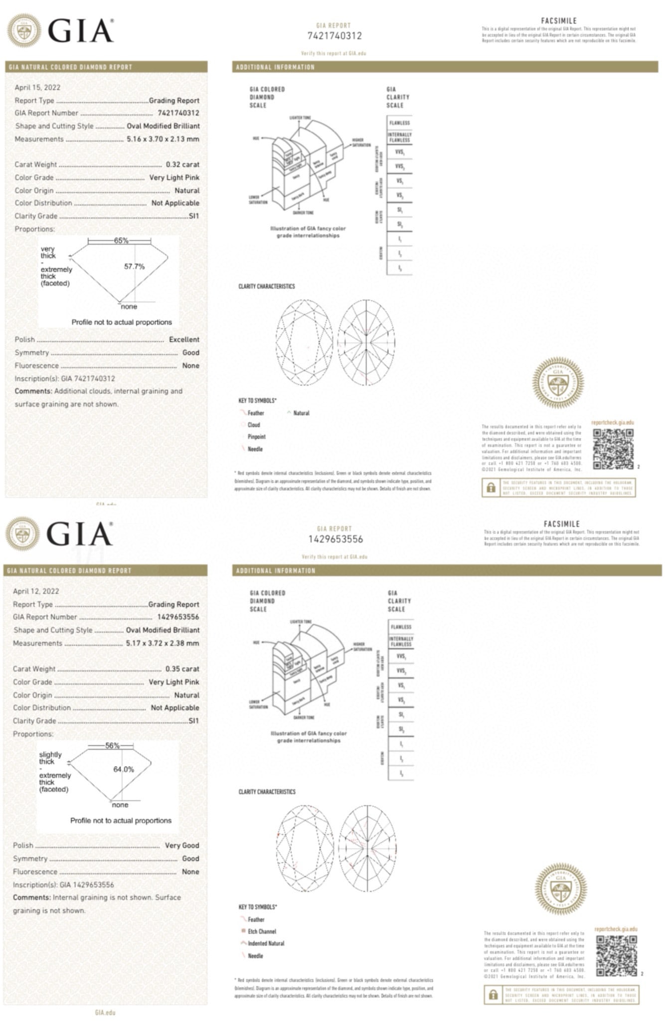 Express Shipping Gia Certified Express Shipping 18k Gold 1.95 Ctw Natural Pink Diamond & Diamond ... - 6