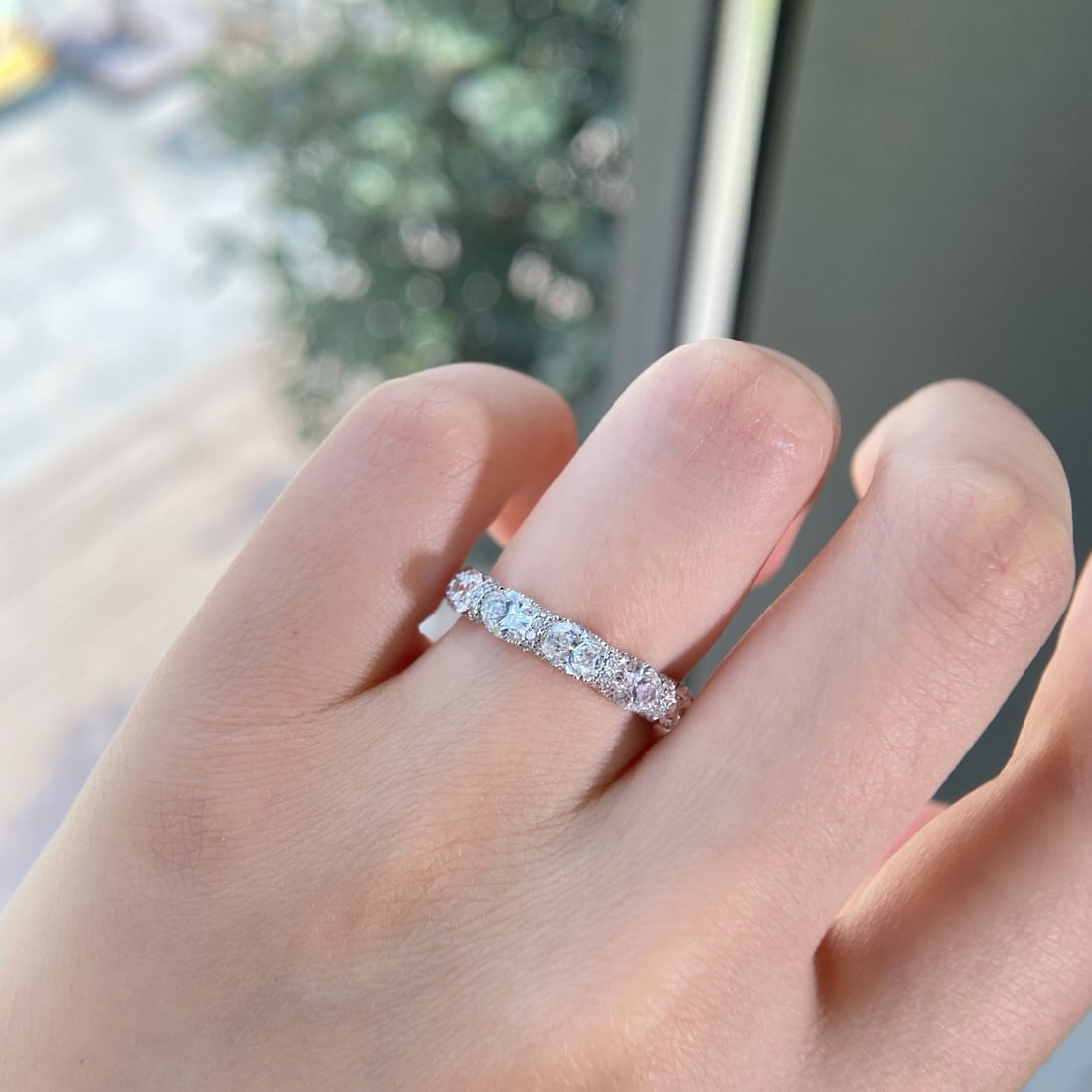 Express Shipping Gia Certified 18k Gold 4.05 Ctw Natural E Vs2 Oval Diamond Ring - 5