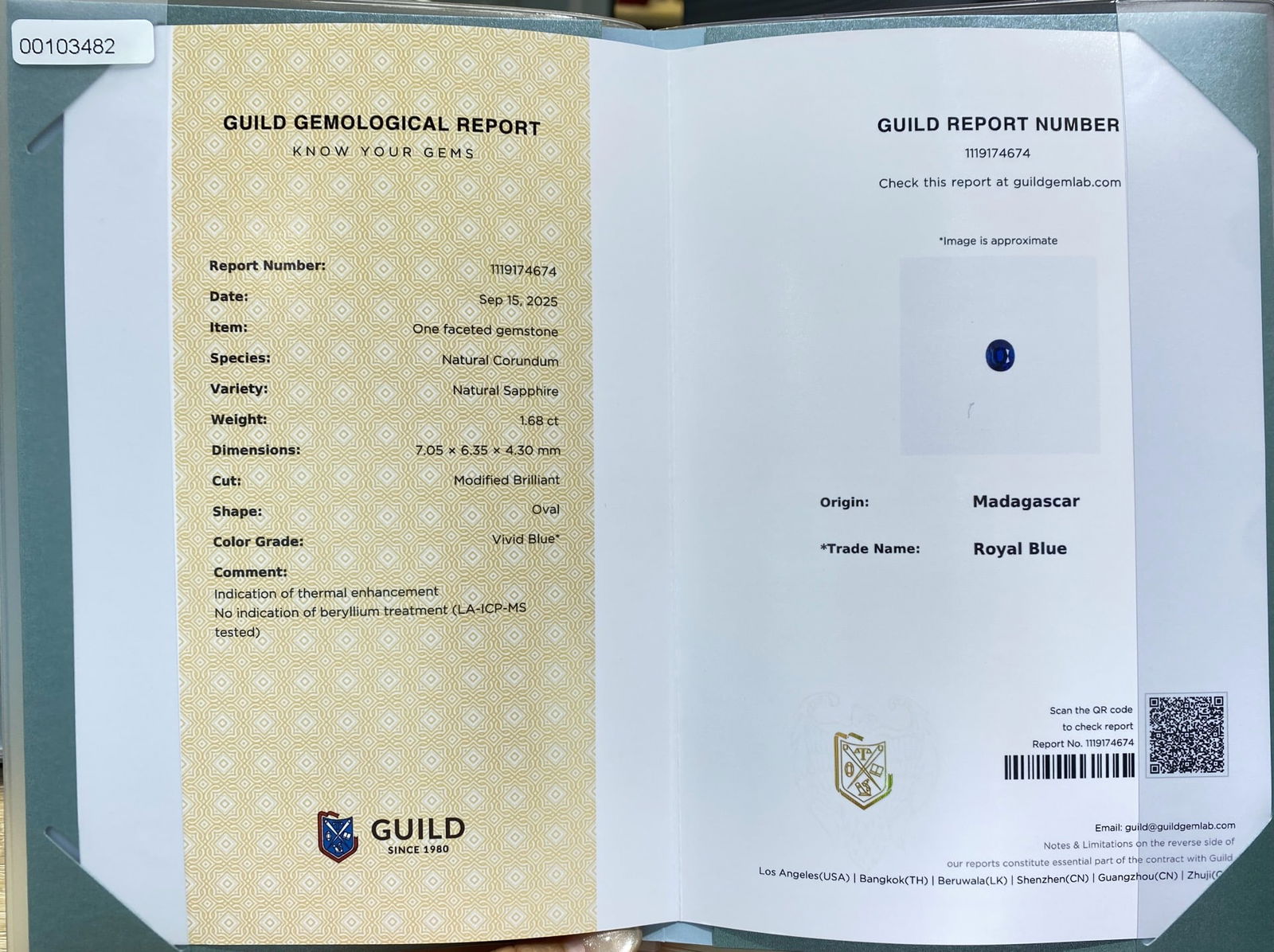 Express Shipping 18k Gold 1.95 Ctw Natural Sapphire & Diamond Ring - 4