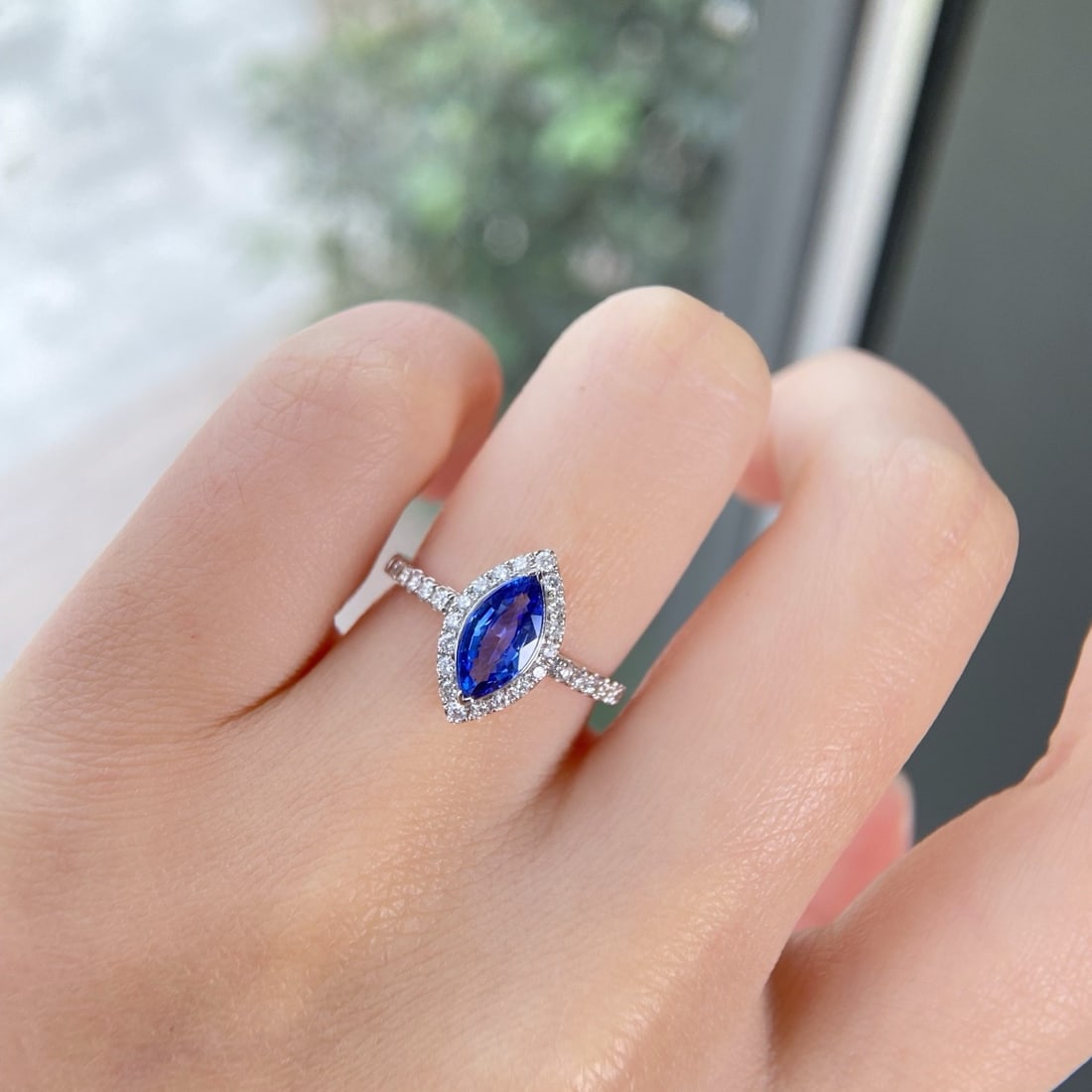 Express Shipping Aigs Certified Express Shipping 18k Gold 1.52 Ctw Natural Natural Sapphire & Dia... - 4