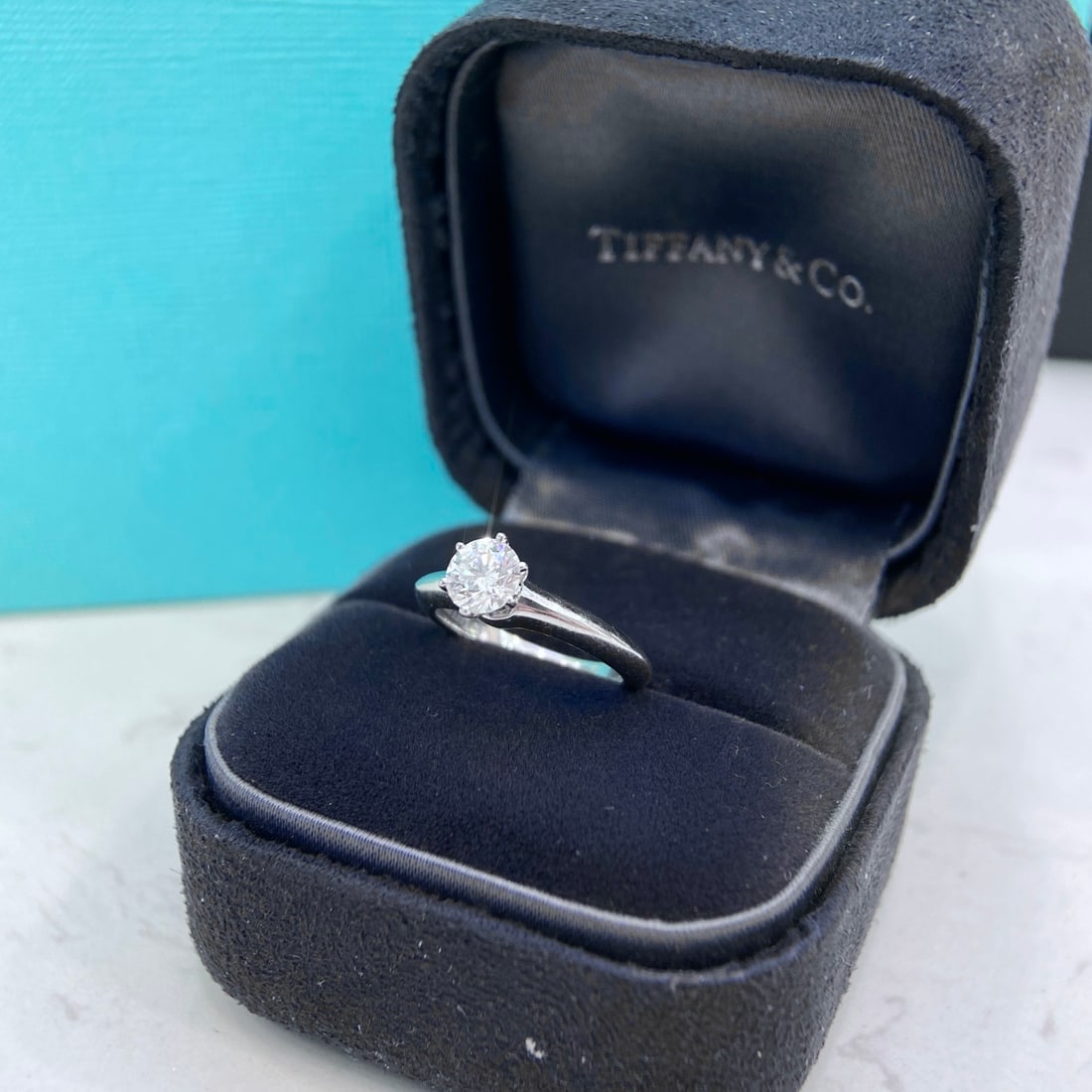 Express Shipping 18k Gold 0.56 Ct Natural G Diamond Ring - 6