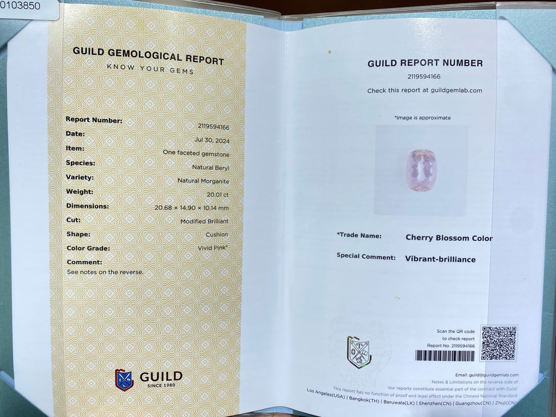 Express Shipping 18k Gold 24.23 Ctw Natural Morganite & Diamond Necklace - 5