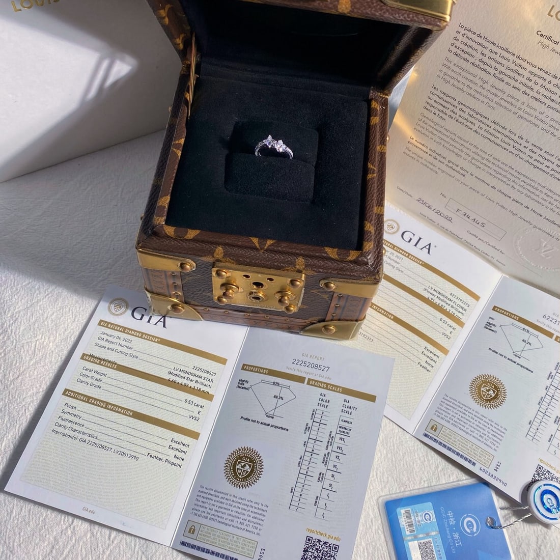 Express Shipping Gia Certified Express Shipping 18k Gold 1.06 Ct Natural E Vvs2 Diamond Ring - 5