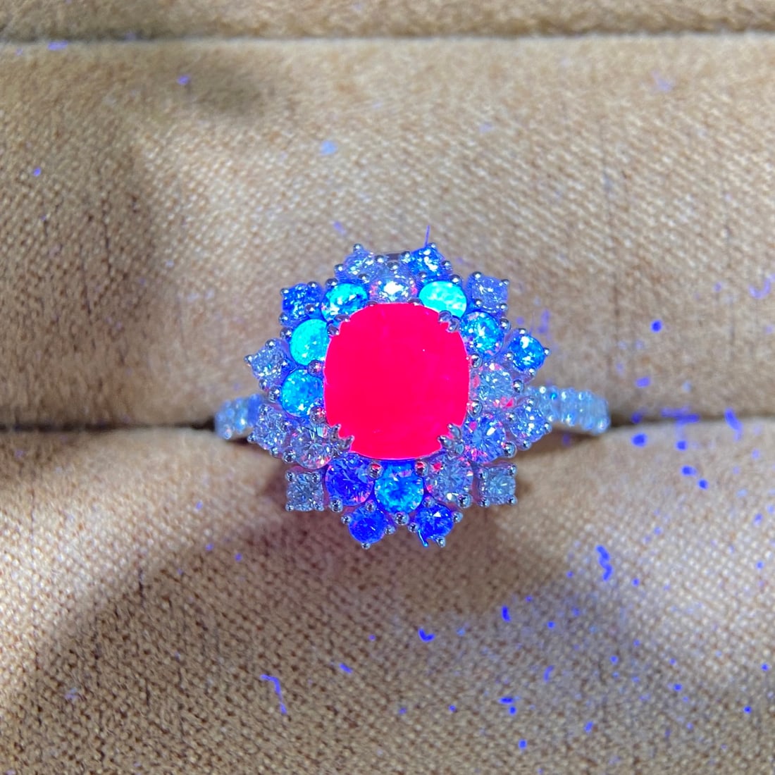 Express Shipping 18k Gold 3.51 Ctw Burma Natural Ruby & Diamond Ring/pendant( Without Chain ) - 7