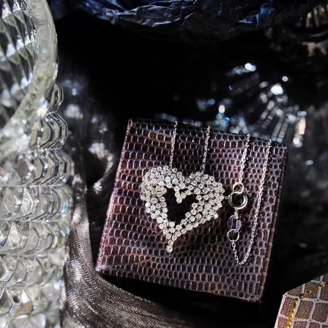 14k Gold 0.8 Ct Natural H Diamond Necklace - 6