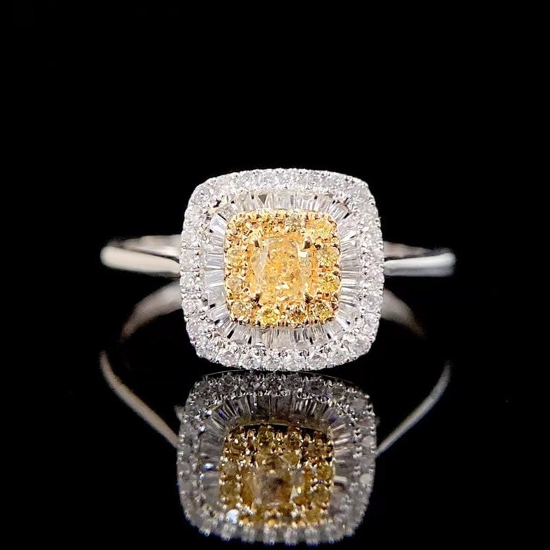 14k Gold 0.5 Ct Natural Color Diamond Ring (1 of 6)