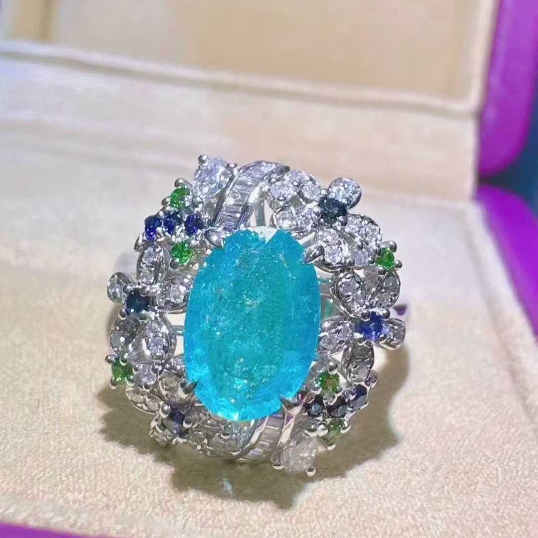 14k Gold 1.43 Ctw Natural Opal & Diamond Ring - 3