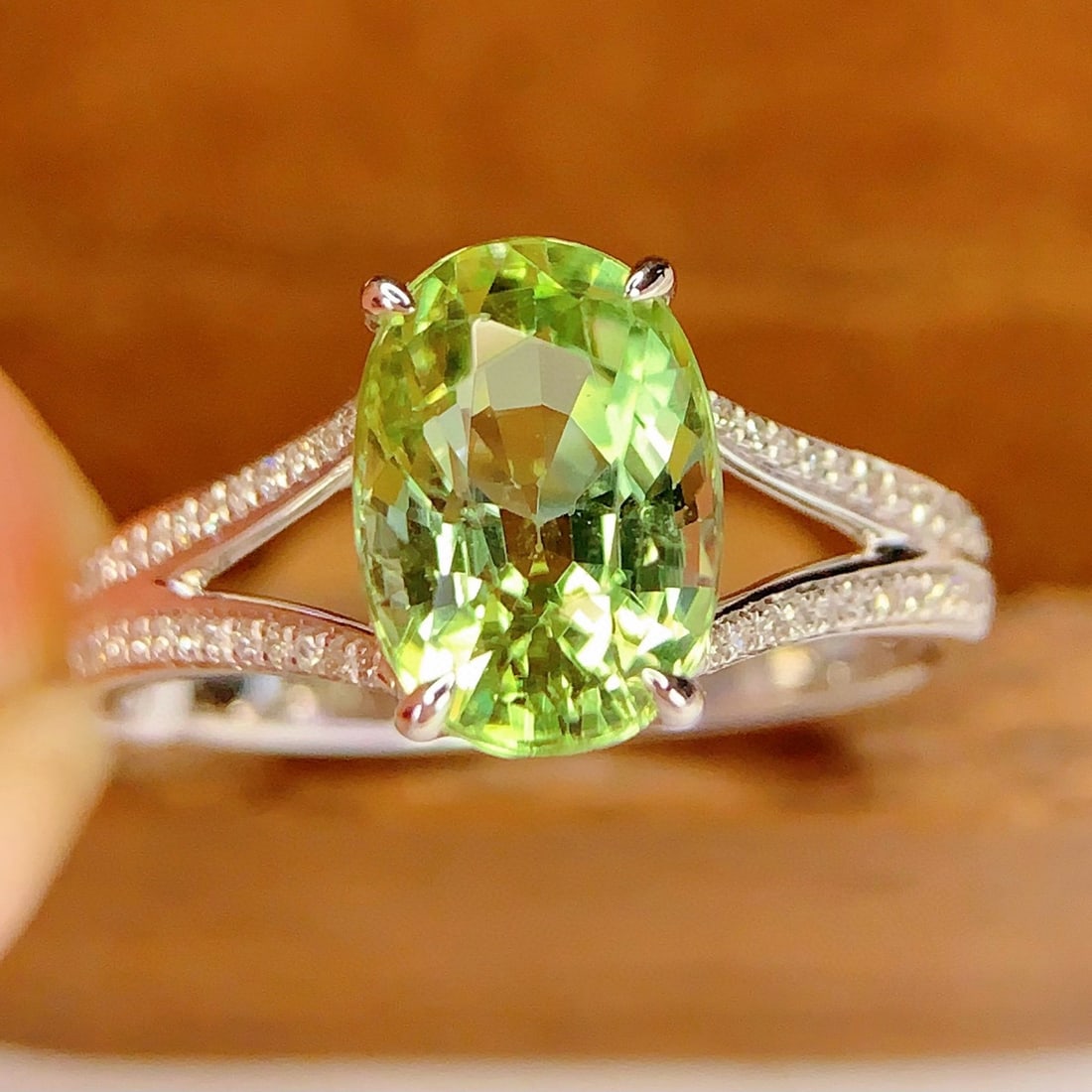 14k Gold 3.58 Ct Natural Tourmaline & Diamond Ring - 2