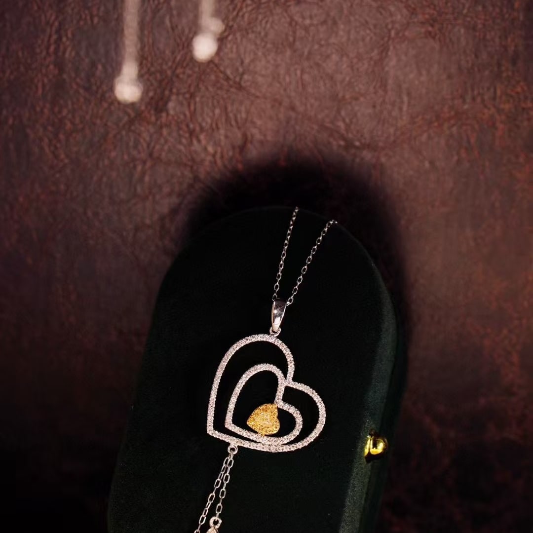 14k Gold 1.2 Ctw Natural Color Diamond Jewelry Set - 3