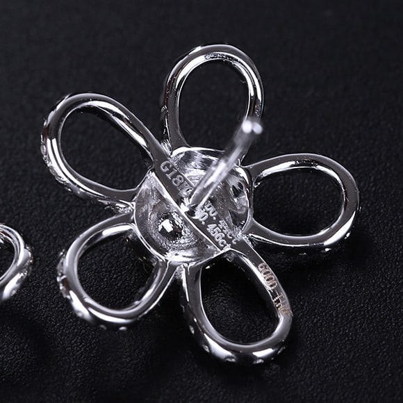 14k Gold 0.89 Ctw Natural Yellow Diamond & Diamond Earrings - 5