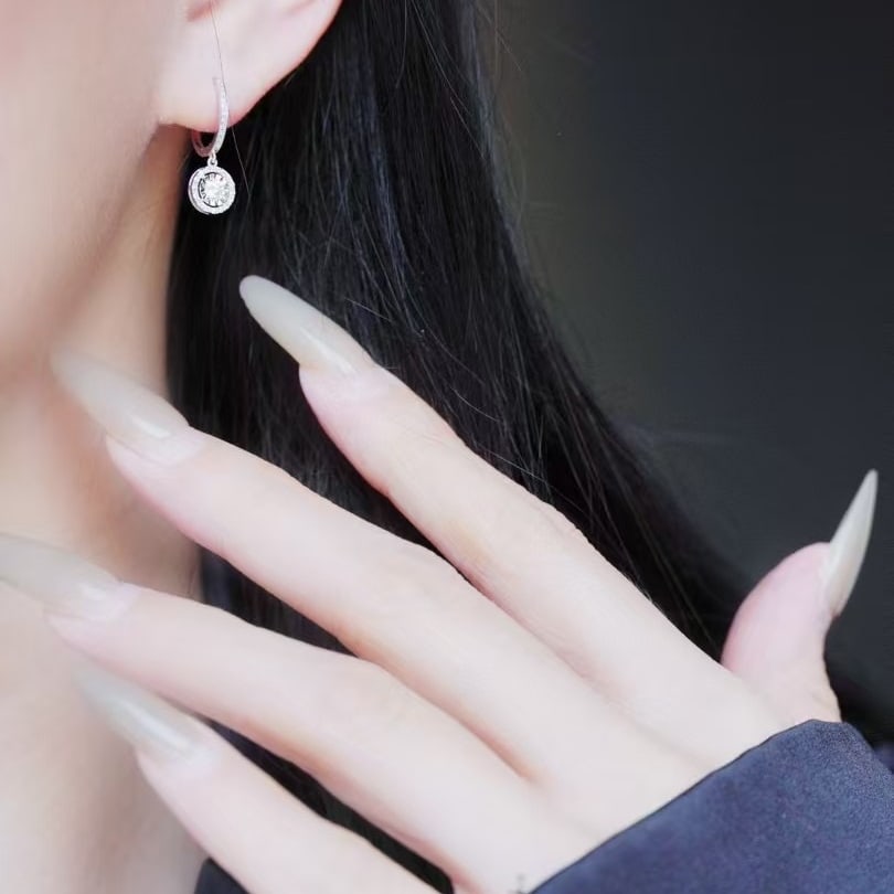 14k Gold 0.34 Ctw Natural H Diamond Earrings - 6