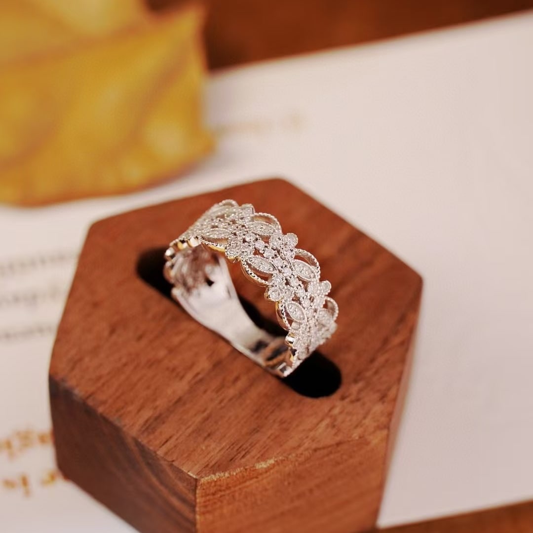 14k Gold 0.85 Ct Natural H Diamond Ring - 2