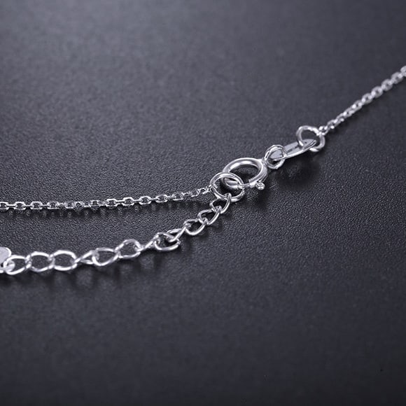 14k Gold 0.61 Ctw Vivid Green Natural Emerald & Diamond Necklace - 6