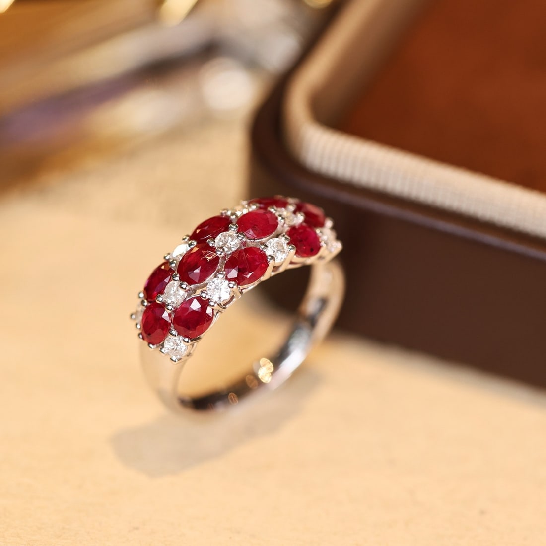 14k Gold 2.35 Ctw Natural Ruby & Diamond Ring - 4