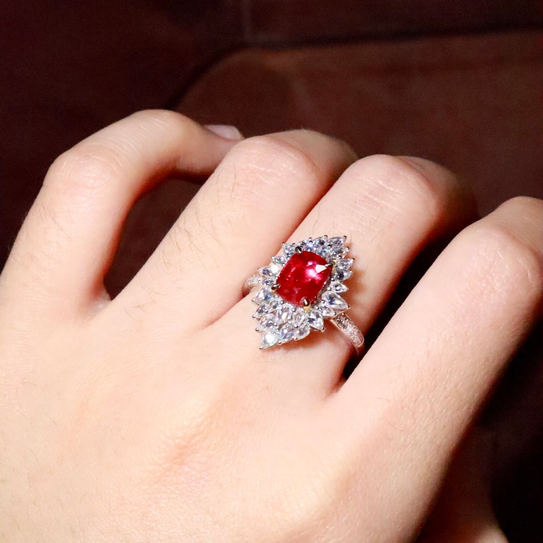 14k Gold 1.51 Ctw Natural Ruby & Diamond Ring - 5