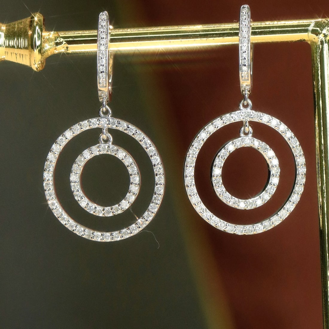 14k Gold 1.56 Ctw Natural H Diamond Jewelry Set - 3