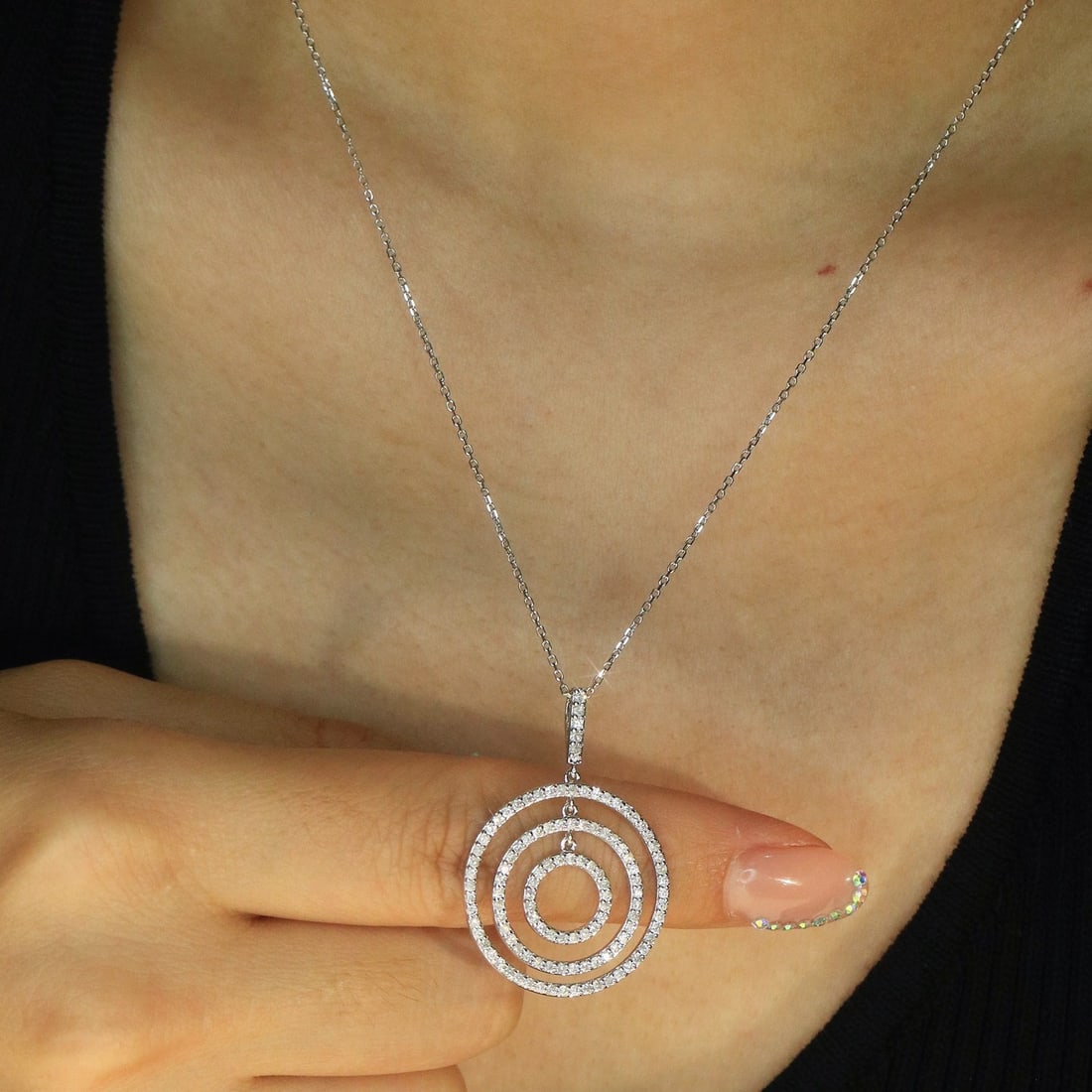 14k Gold 1.56 Ctw Natural H Diamond Jewelry Set - 6