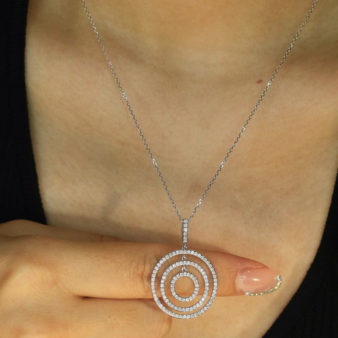 14k Gold 1.56 Ctw Natural H Diamond Jewelry Set - 7