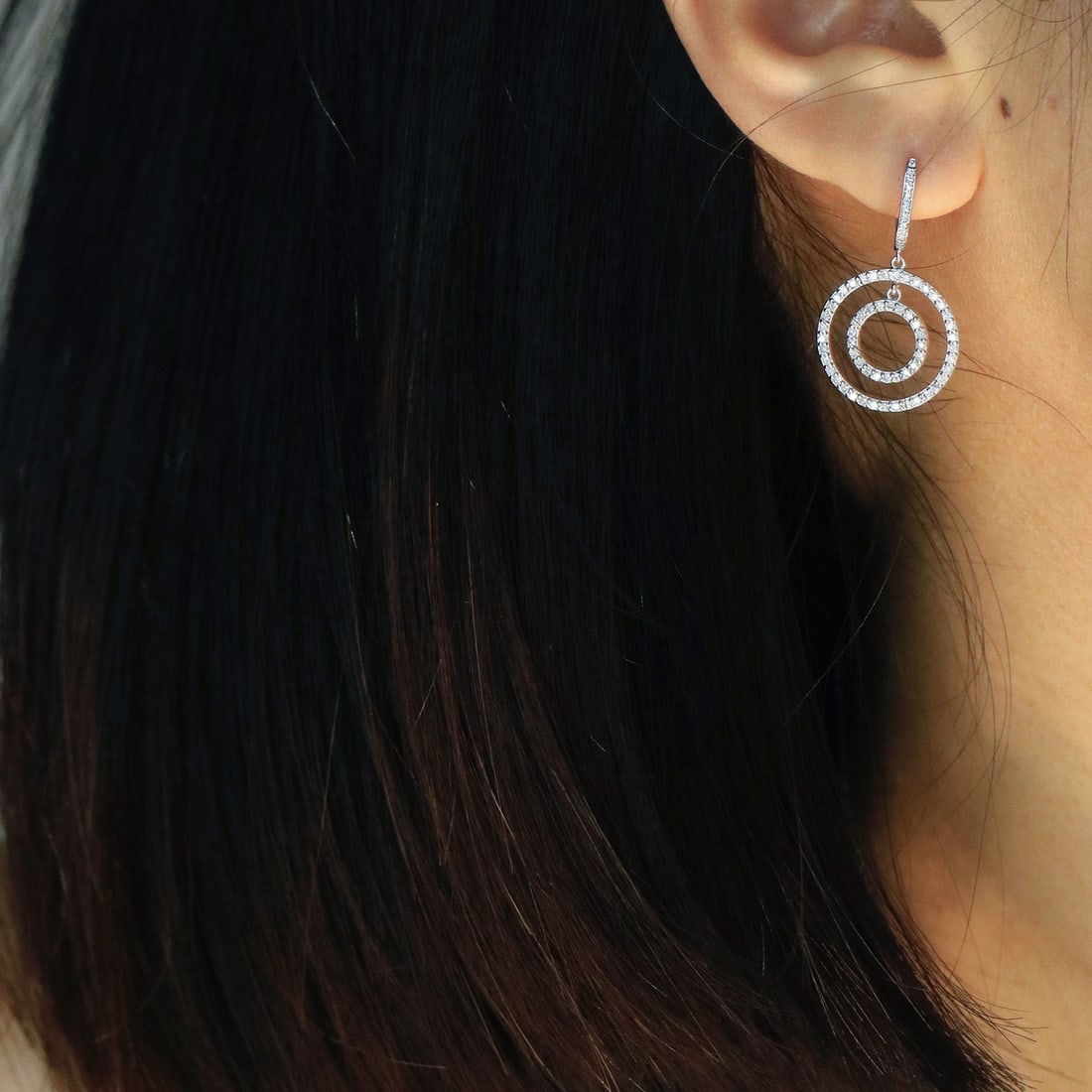 14k Gold 1.56 Ctw Natural H Diamond Jewelry Set - 8