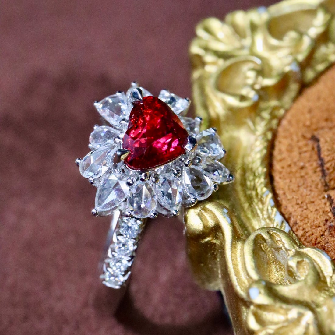 14k Gold 1.65 Ctw Natural Ruby & Diamond Ring - 3