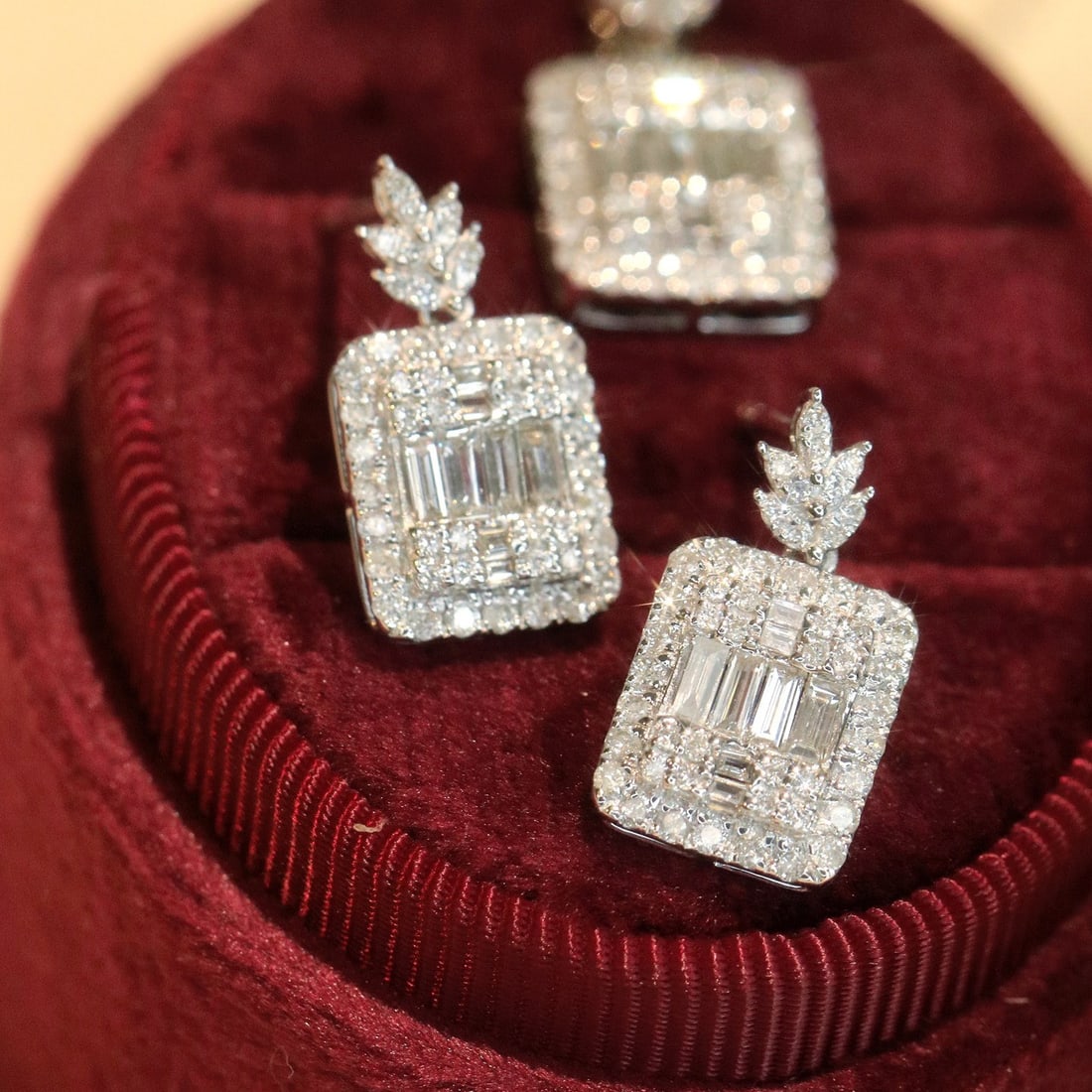 14k Gold 1.32 Ctw Natural H Diamond Jewelry Set - 2