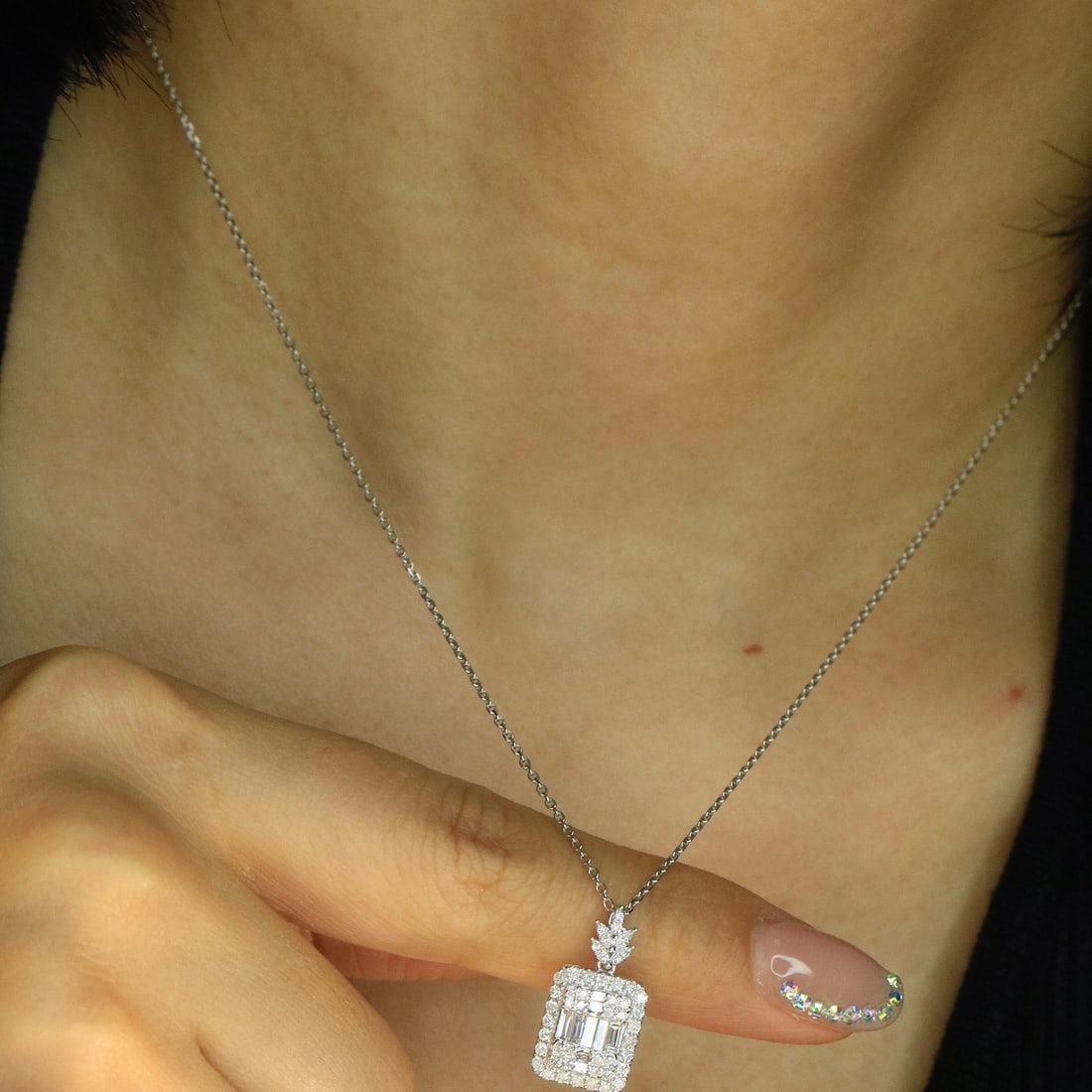 14k Gold 1.32 Ctw Natural H Diamond Jewelry Set - 5