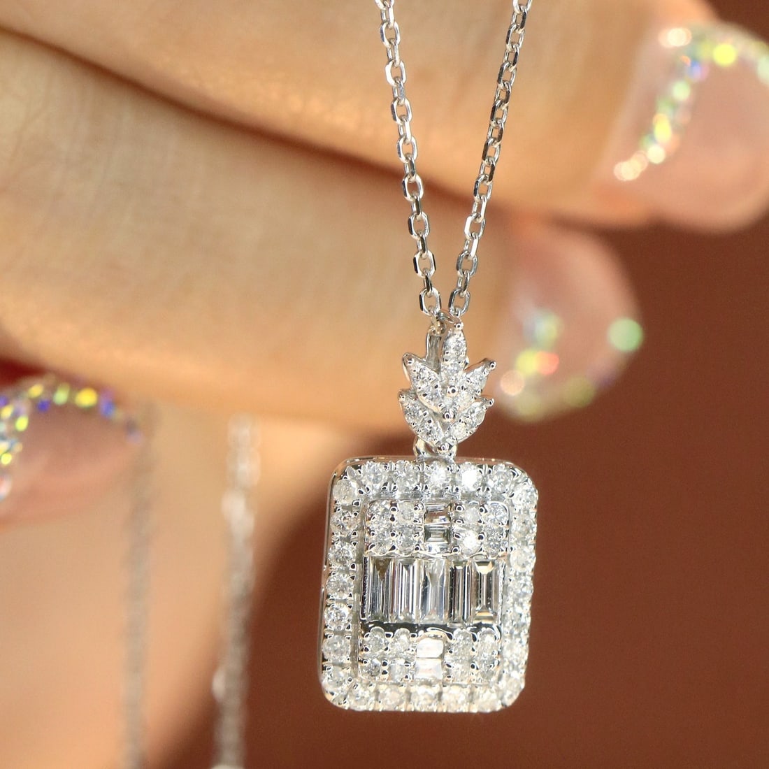 14k Gold 1.32 Ctw Natural H Diamond Jewelry Set - 7