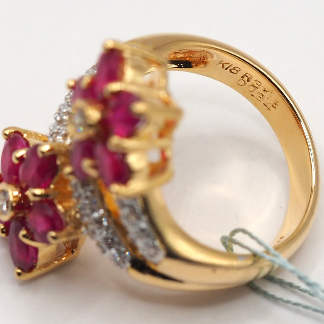 14k Gold 3.47 Ctw Natural Ruby & Diamond Ring - 3